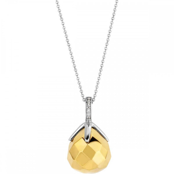 Ti Sento Ladies Gold Plated Flowerbud Shaped Pendant
