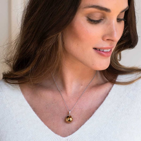 Ti Sento Ladies Gold Plated Flowerbud Shaped Pendant