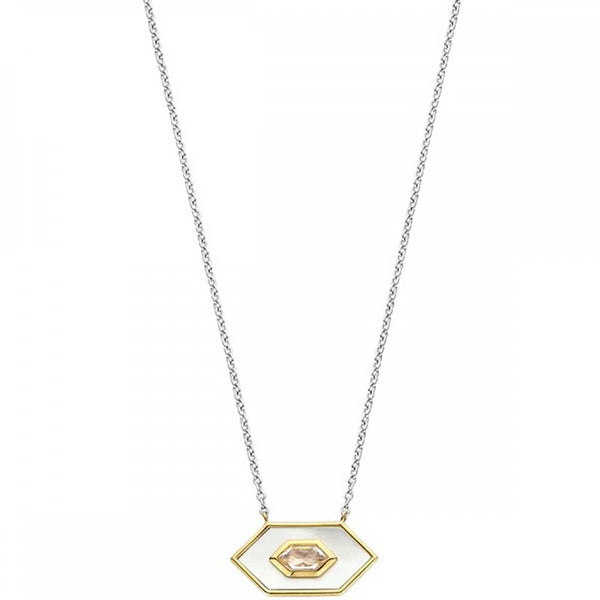 Ti Sento Ladies Gold Plated Mother Of Pearl Necklace