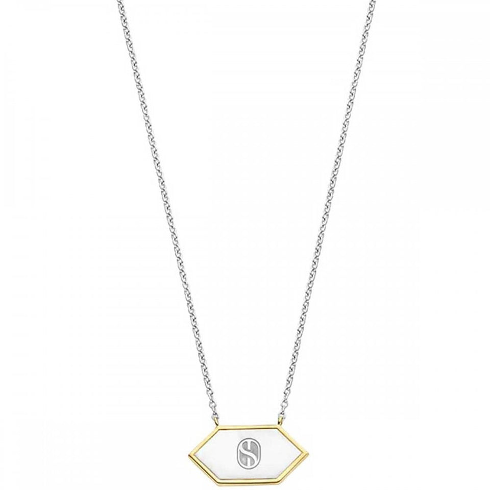 Ti Sento Ladies Gold Plated Mother Of Pearl Necklace