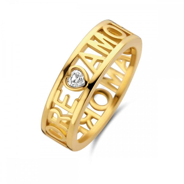 Ti Sento Ladies Gold Plated Stone Set 