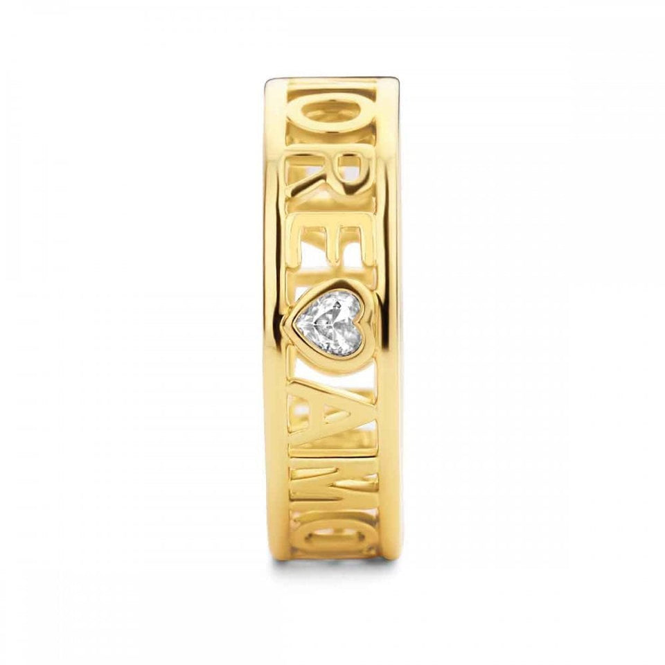 Ti Sento Ladies Gold Plated Stone Set 