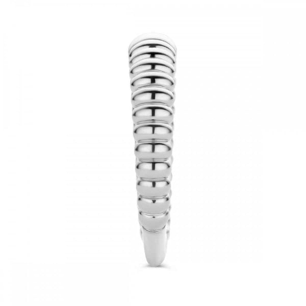 Ti Sento Ladies Iconic Ribbed Band Ring