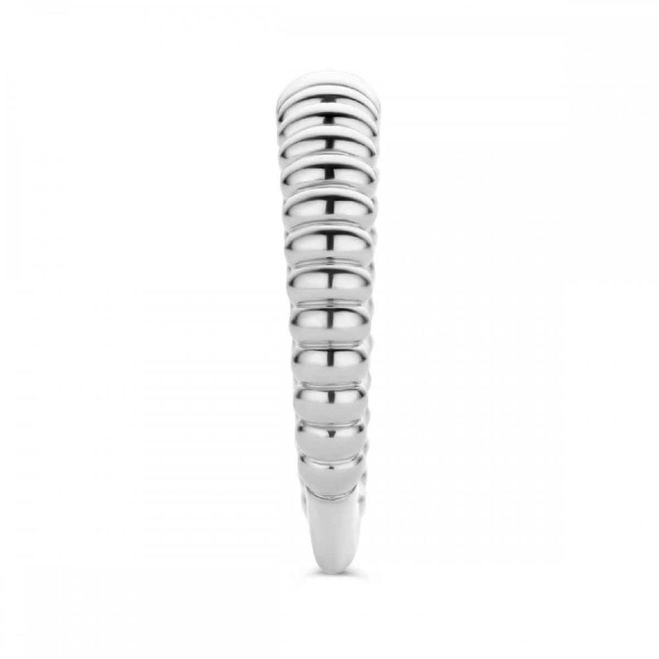 Ti Sento Ladies Iconic Ribbed Band Ring