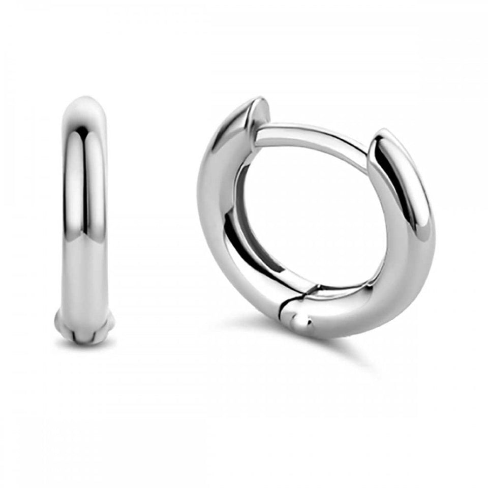 Ti Sento Ladies Minimalistic Huggie Hoop Earrings