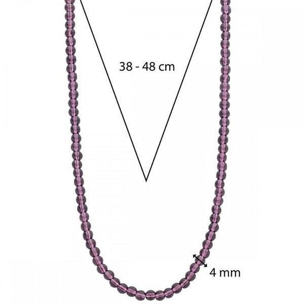 Ti Sento Ladies Purple Beaded Necklace