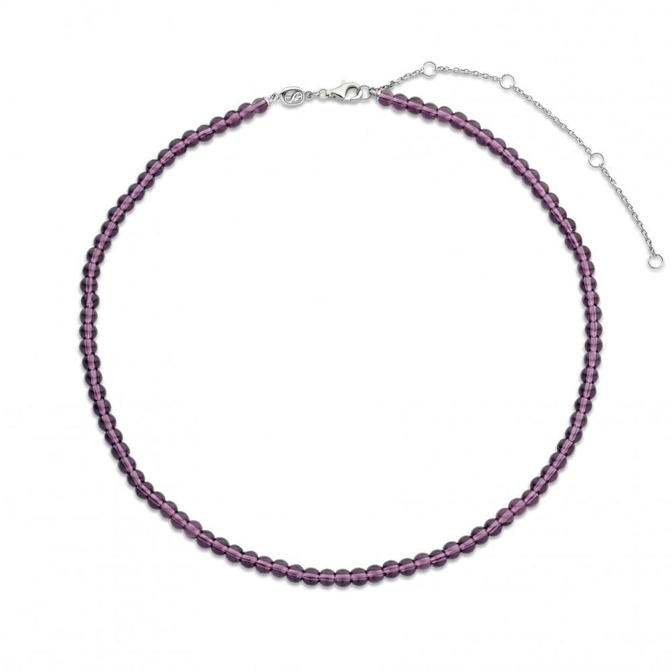 Ti Sento Ladies Purple Beaded Necklace