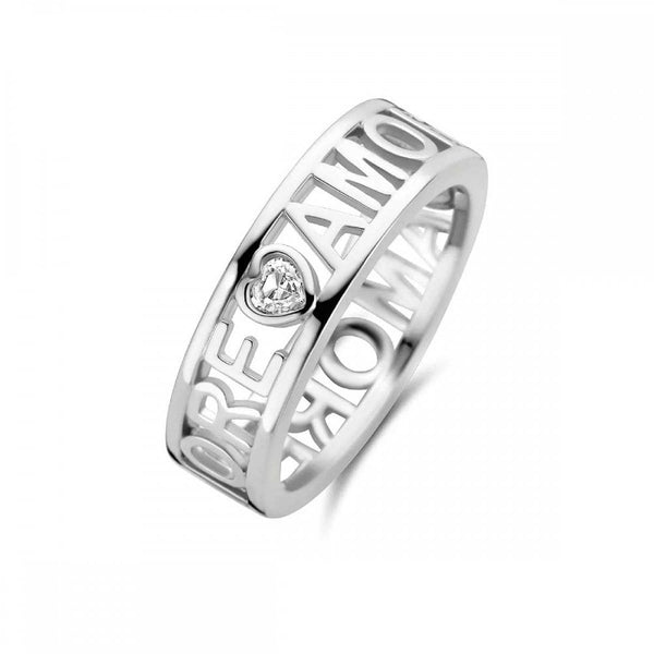 Ti Sento Ladies Solitaire Stone Set 