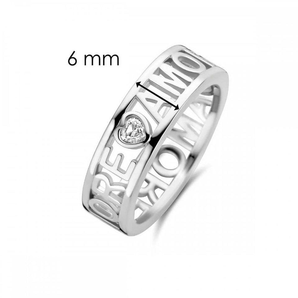 Ti Sento Ladies Solitaire Stone Set 