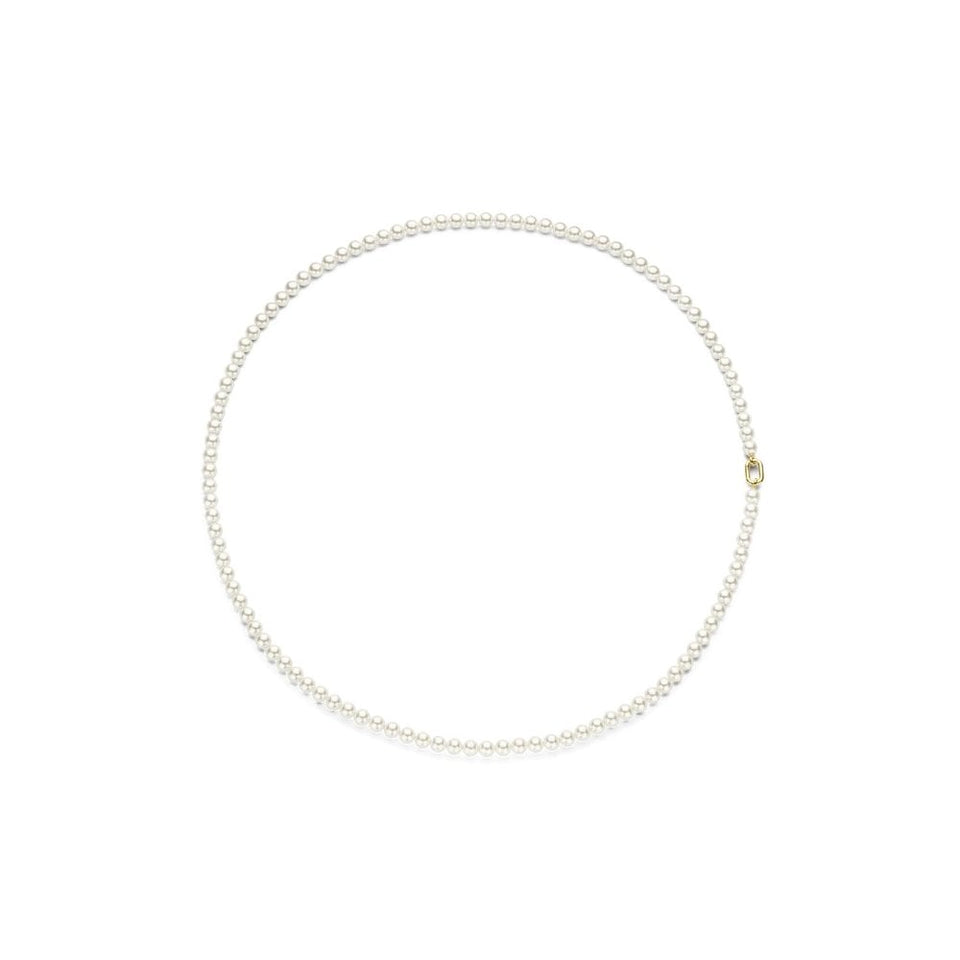 Ti Sento Ladies Statement Oval Clasped Pearl Necklace