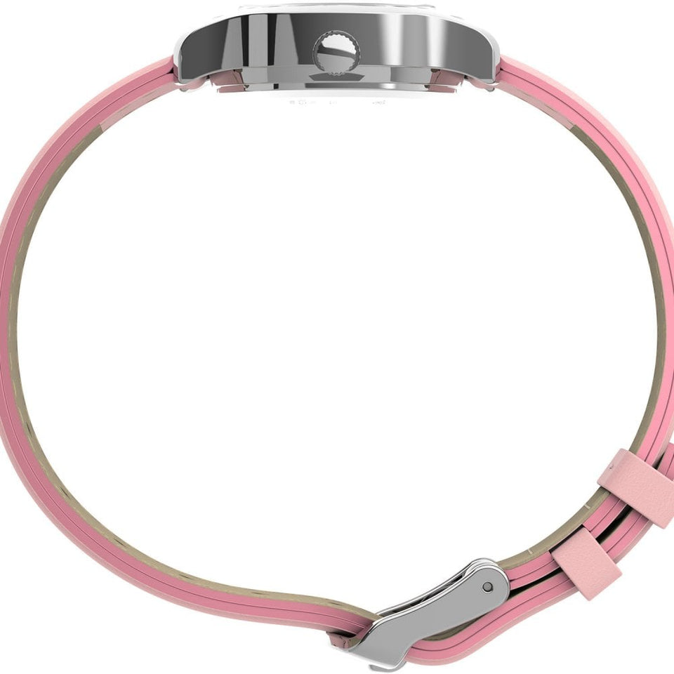 Timex Children's  29mm Silver Dial Leather Watch