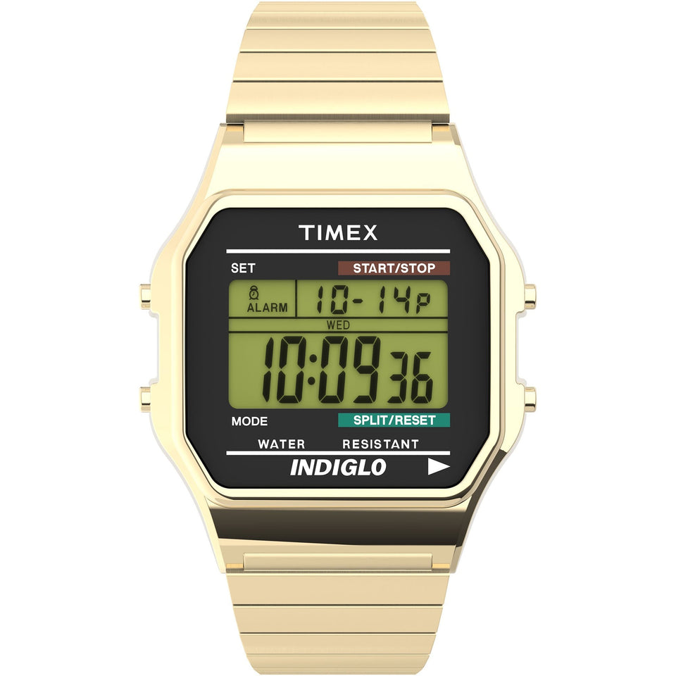 Timex Classic Digital 34mm Retro Expansion Band Watch