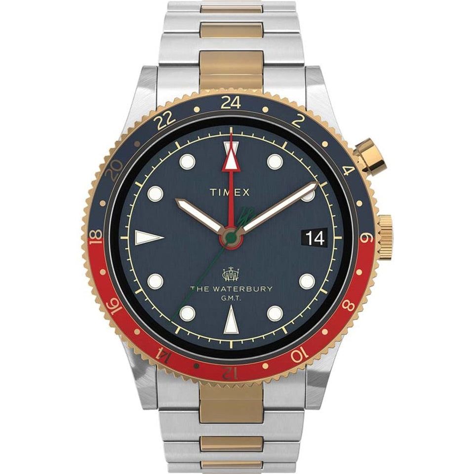 Timex Gent's Waterbury Traditional GMT Two Tone Watch