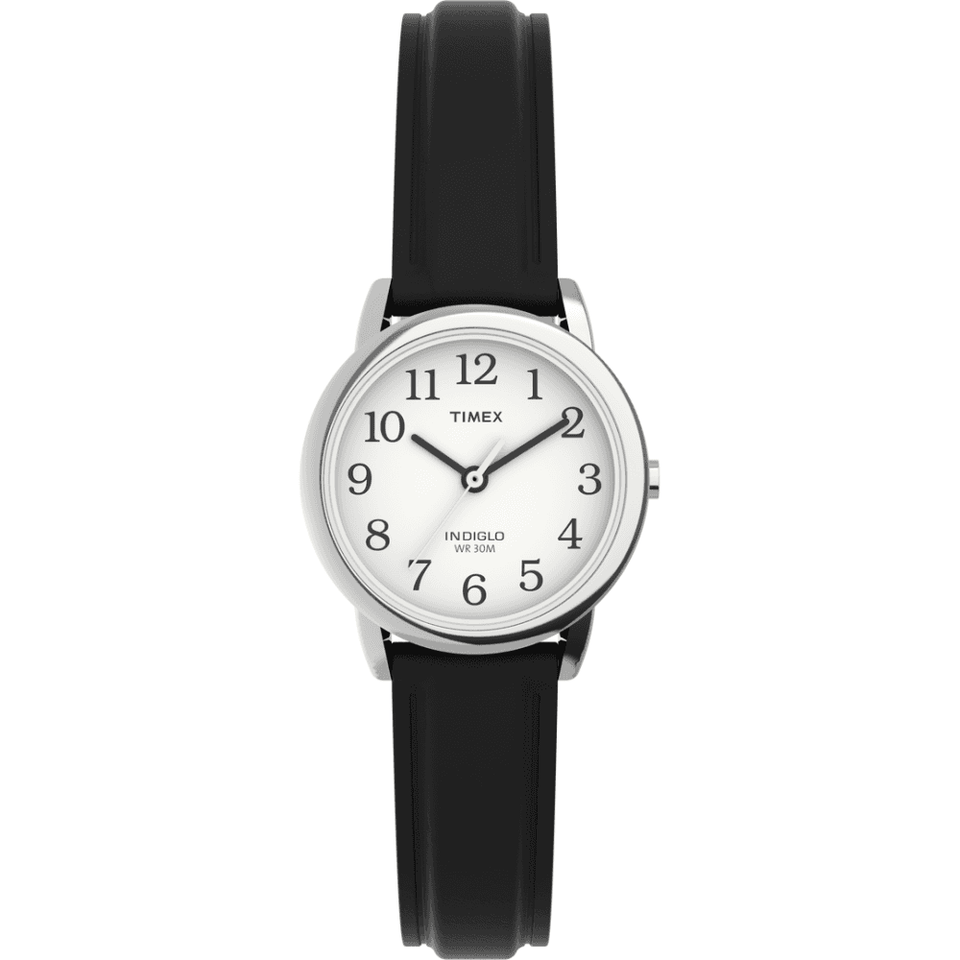 Timex Ladies Easy Reader® 25mm Black Leather Strap Watch