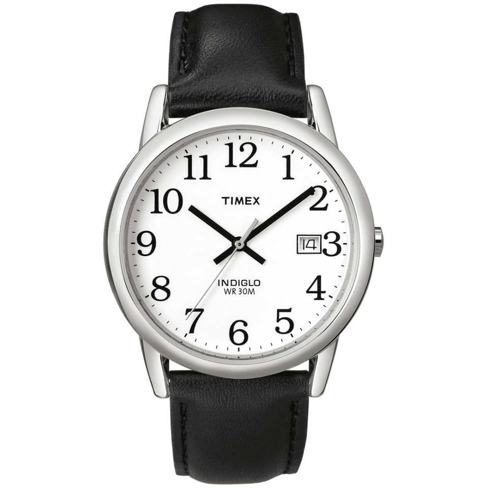 Timex Ladies' Easy Reader® 35mm Silver Dial Leather Watch