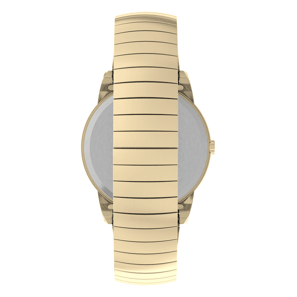 Timex Ladies' Easy Reader® 35mm White Dial Expansion Bracelet Watch