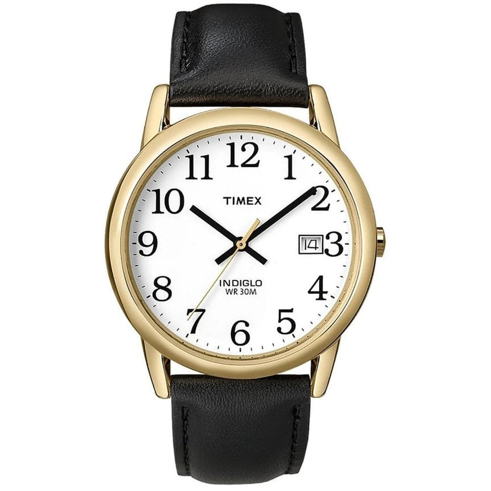 Timex Ladies' Easy Reader® 35mm White Dial Leather Watch