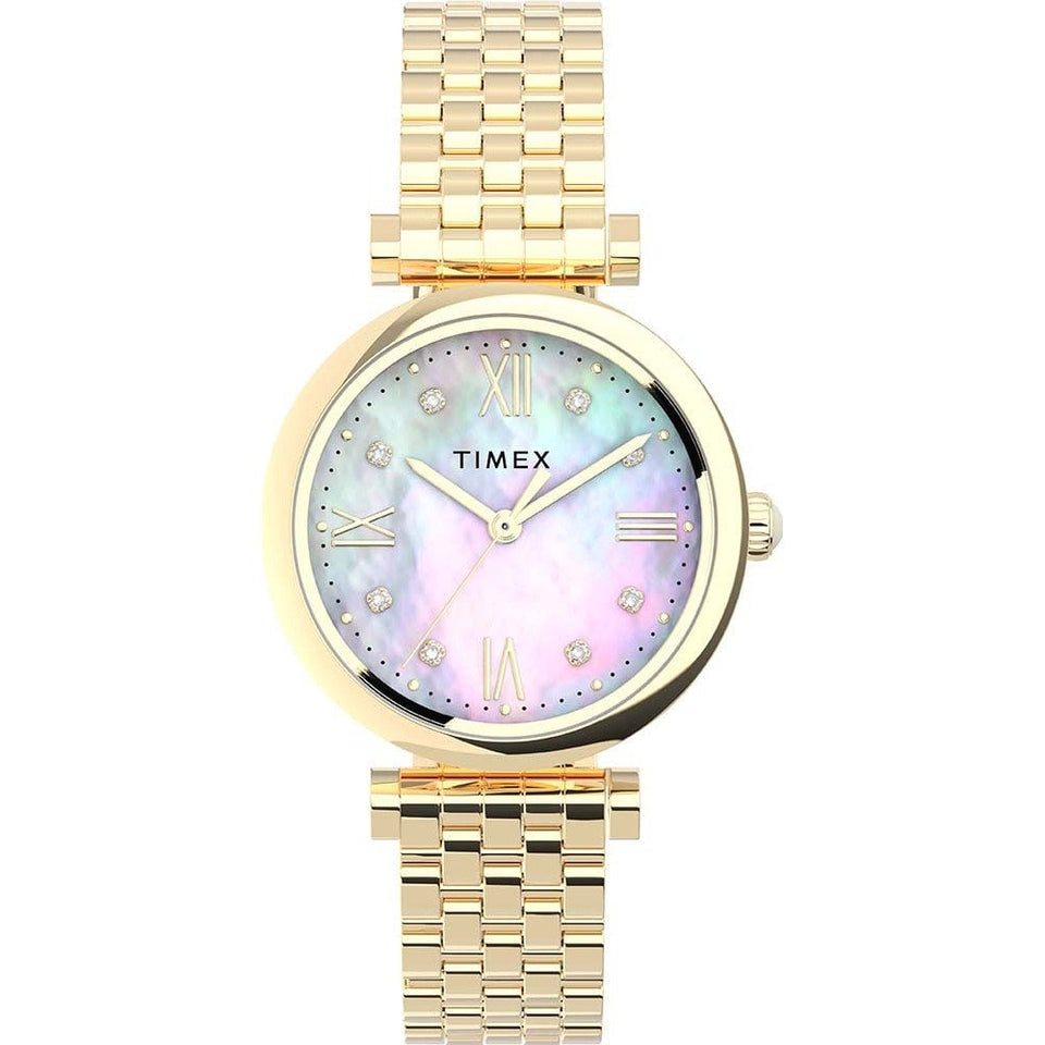 Timex Ladies Parisienne Gold Plated Bracelet Watch