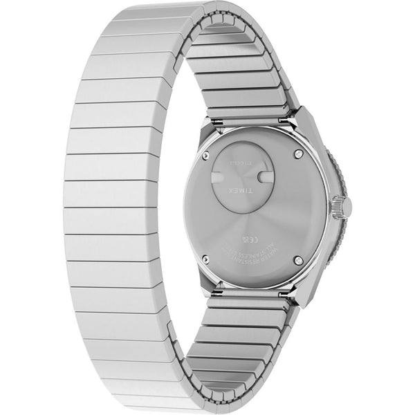 Timex Ladies Q Mini 30mm Blue Dial Expansion Strap Watch