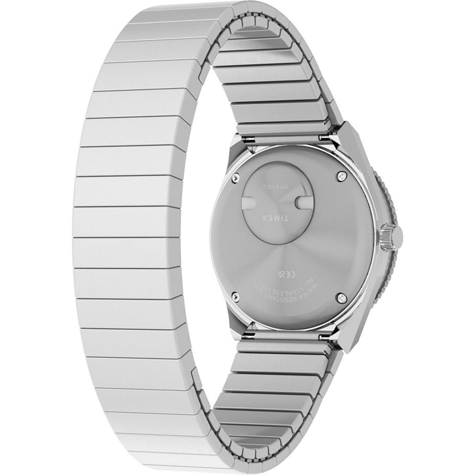 Timex Ladies Q Mini 30mm Blue Dial Expansion Strap Watch