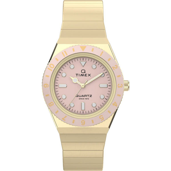 Timex Ladies Q Mini 30mm Pink Expansion Strap Watch