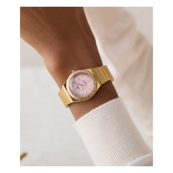 Timex Ladies Q Mini 30mm Pink Expansion Strap Watch