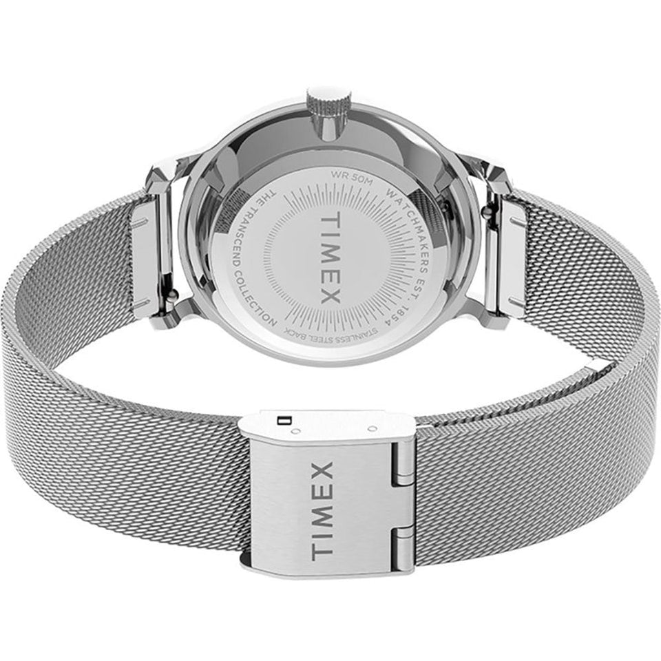 Timex Ladies Transcend 31mm Steel Mesh Bracelet Watch