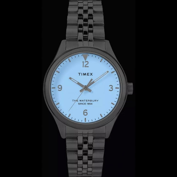 Timex Ladies Waterbury 34mm White Dial Watch