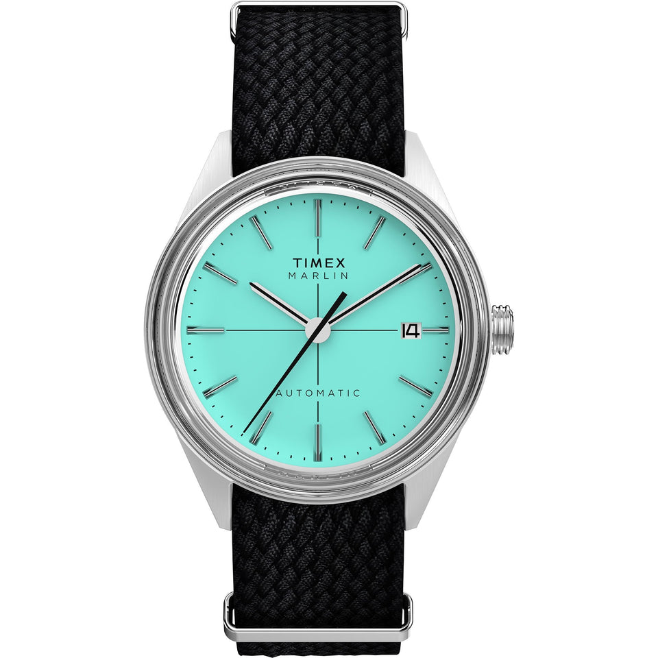 Timex Marlin Jet Automatic 38mm Bright Blue Watch