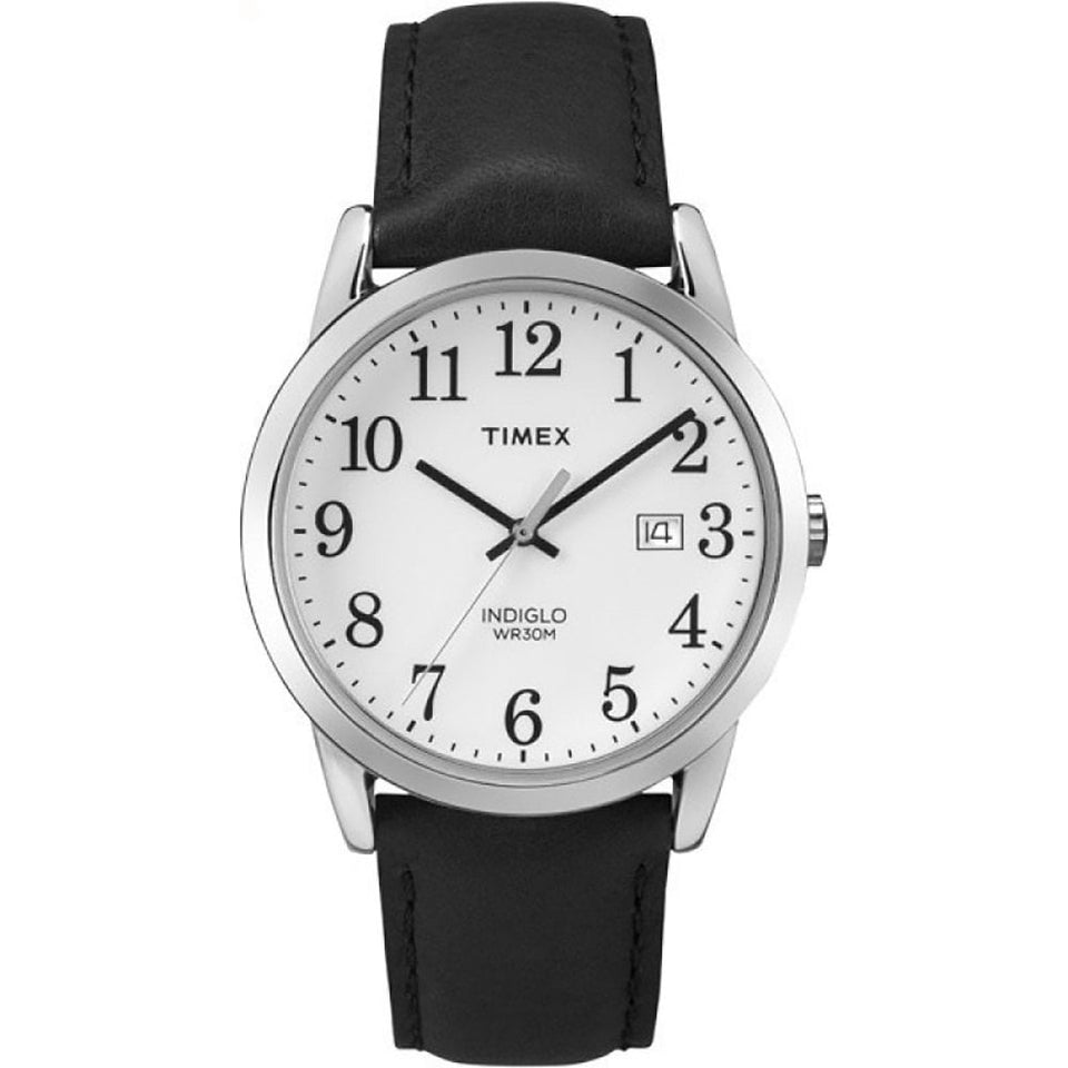 Timex Men's 38mm Easy Reader Black Strap Watch