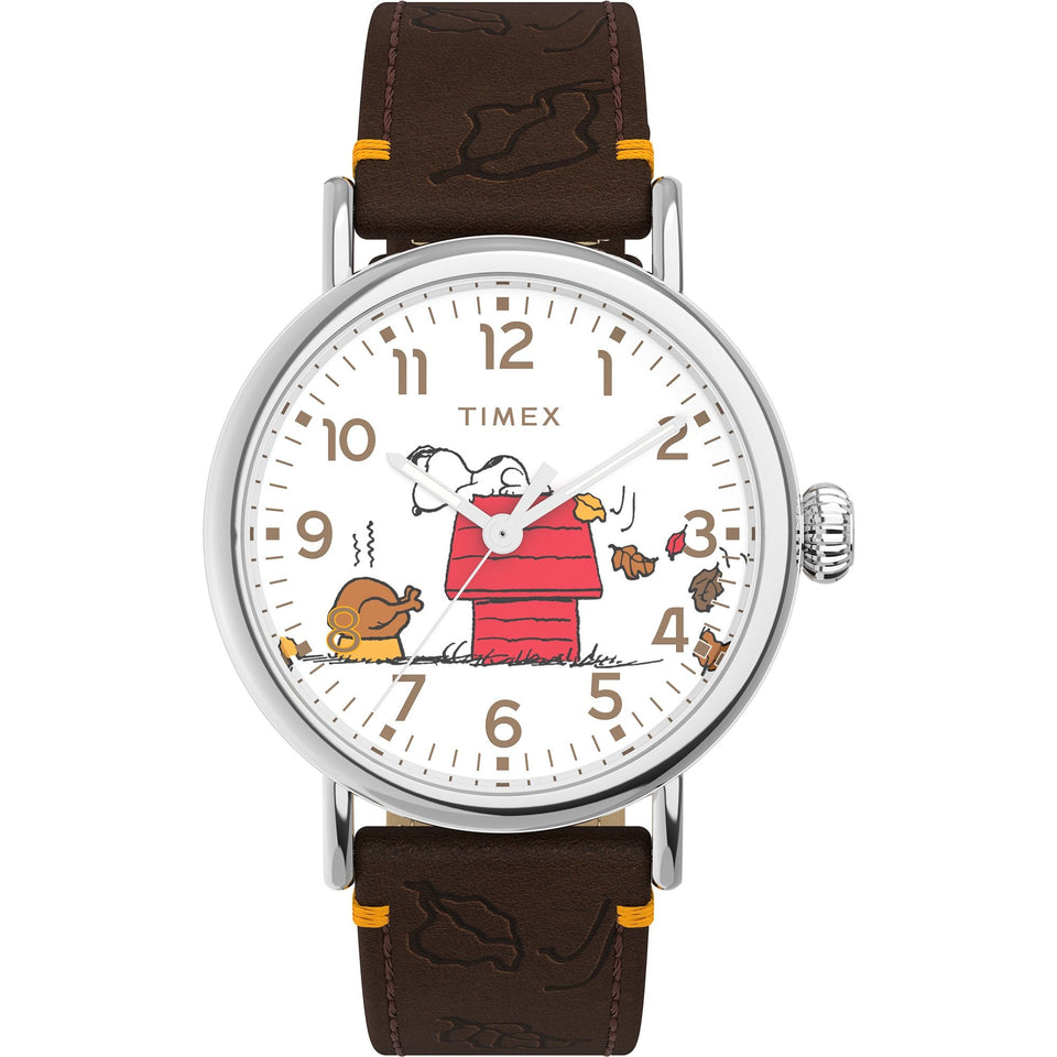 Timex Mens 40mm Peanuts Thanksgiving Turkey Theme Watch