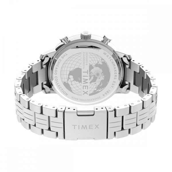 Timex Mens Chicago Chronograph 45mm Black Dial Watch