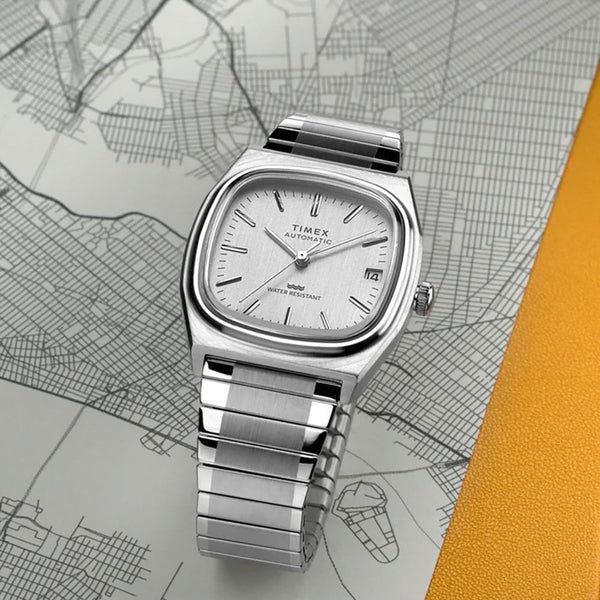 Timex Men's Cushion Dial Automatic Watch