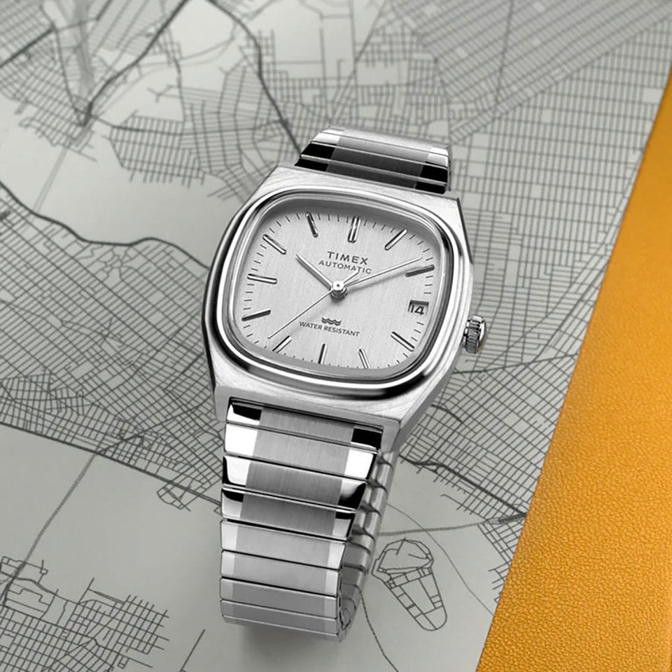 Timex Men's Cushion Dial Automatic Watch