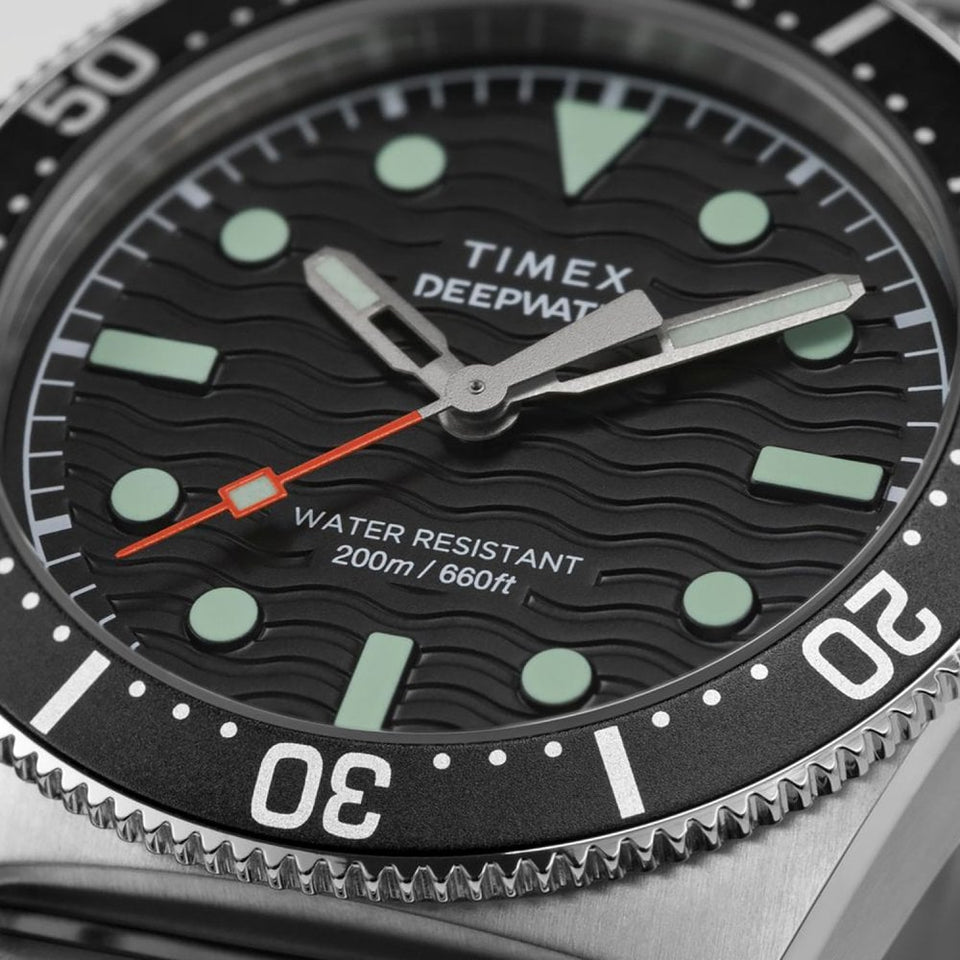 Timex Mens Deepwater Reef 200 41mm Black Dial Watch