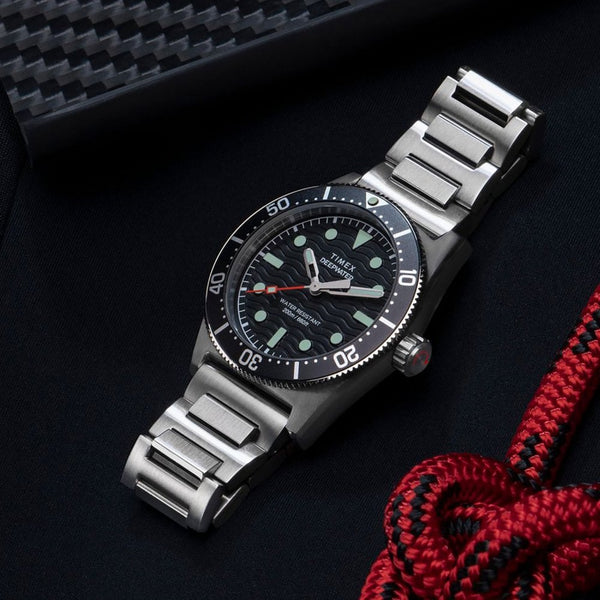 Timex Mens Deepwater Reef 200 41mm Black Dial Watch