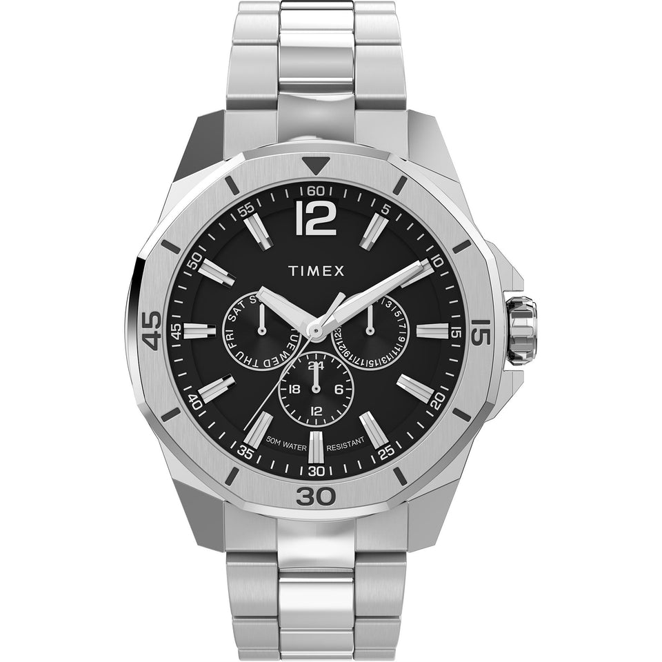 Timex Mens Essex Avenue 46mm Black Dial Watch