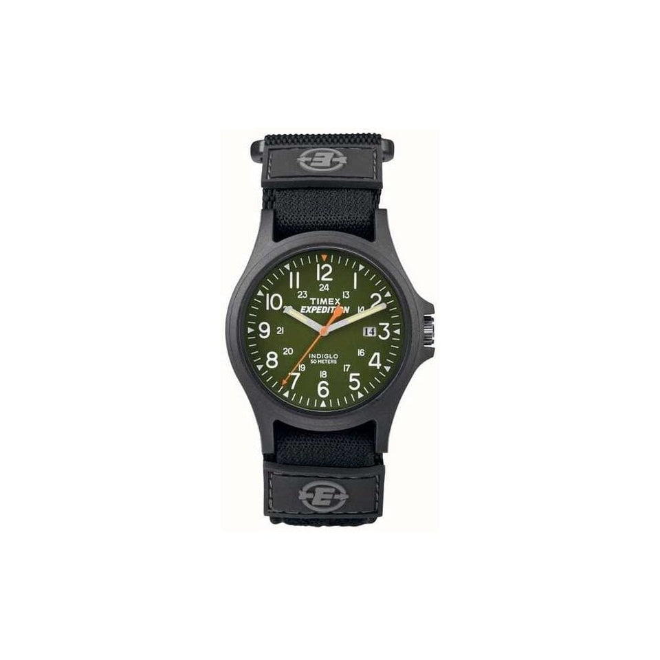 Timex Men's Expedition  40mm Green Dial Canvas StrapBlack Watch