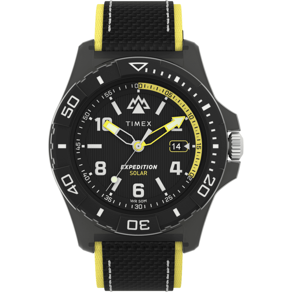 Timex Men's Expedition North® 46mm Black Dial Leather Watch