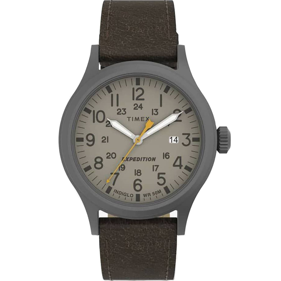 Timex Mens Grey Dial 40mm Expedition Watch