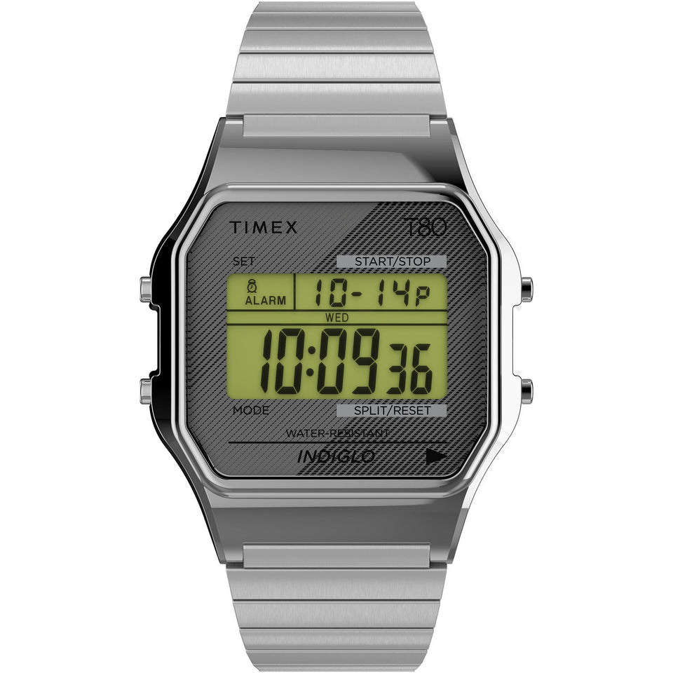 Timex Mens Grey T80 Retro Watch