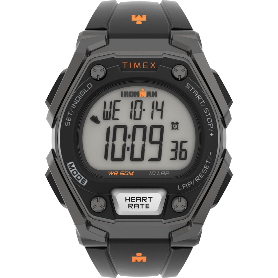 Timex Mens IRONMAN Classic 10+ 43mm Activity and Heart Rate Watch