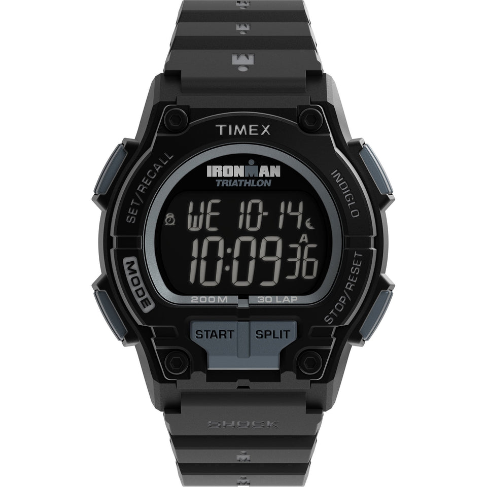Timex Mens IRONMAN Shock Endure 42mm Full Black Watch