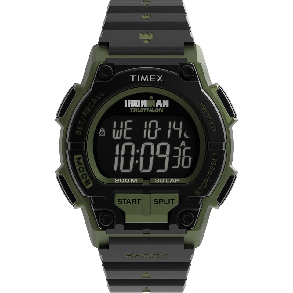 Timex Mens IRONMAN Shock Endure 42mm Green and Black Watch