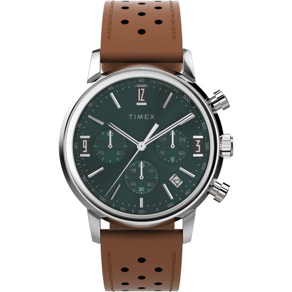 Timex Men's Marlin Chronograph 40mm Leather Strap Watch