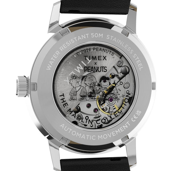 Timex Mens Marlin Peanuts Americana 40mm Automatic Watch