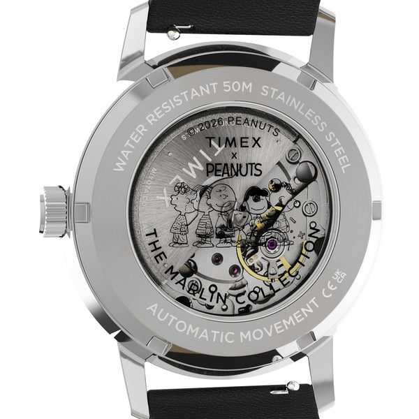 Timex Mens Marlin Peanuts Football 40mm Automatic Watch