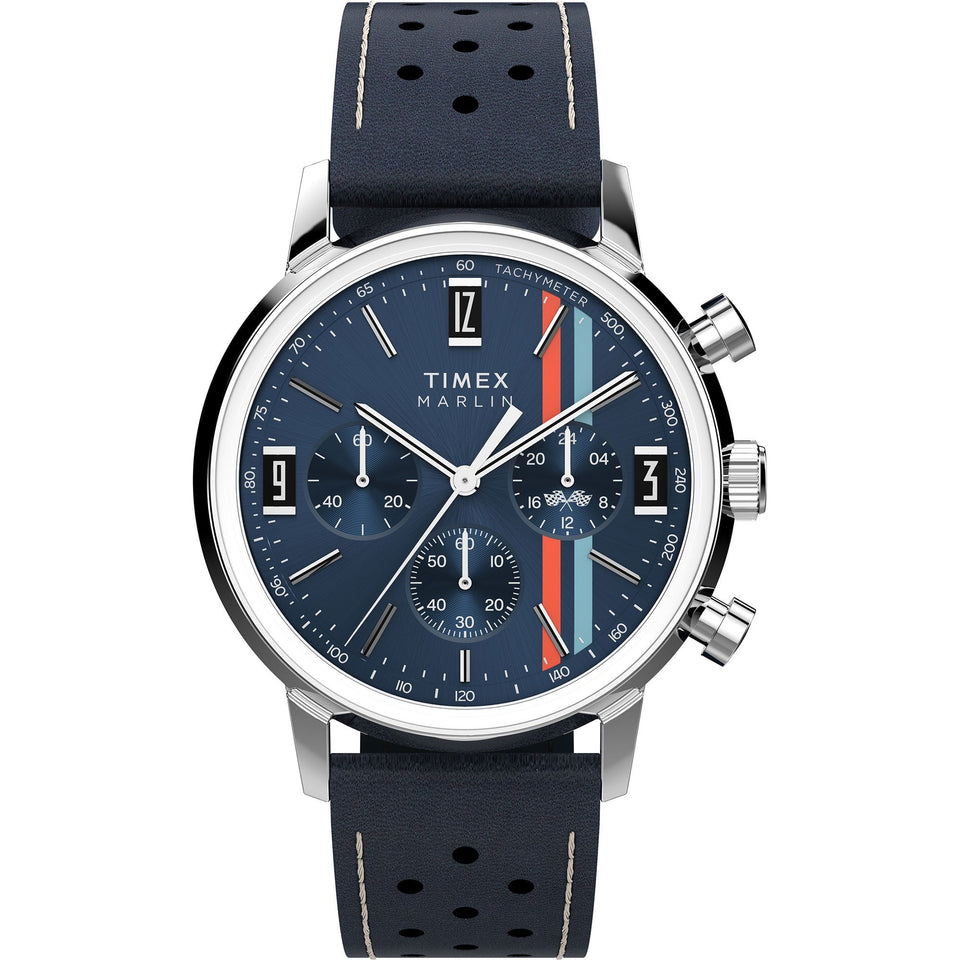Timex Mens Marlin Racing Inspired 40mm Blue Watch