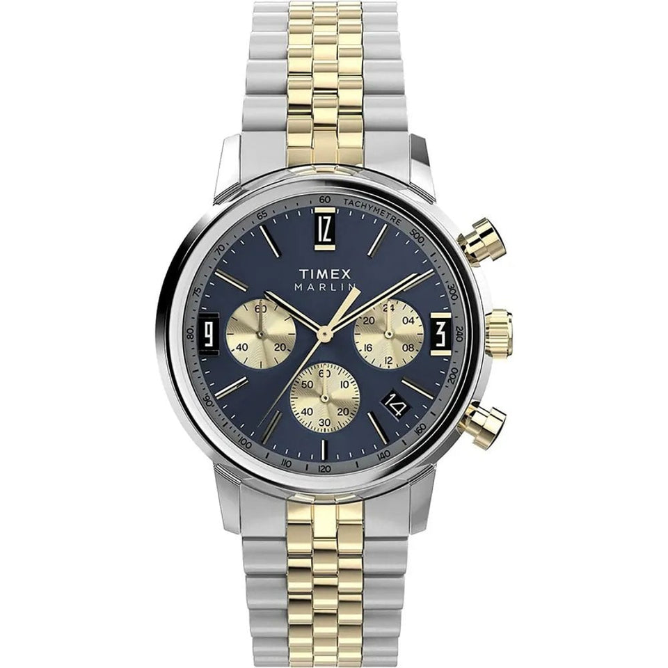 Timex Mens Marlin  Two Tone 40mm Chronograph Watch