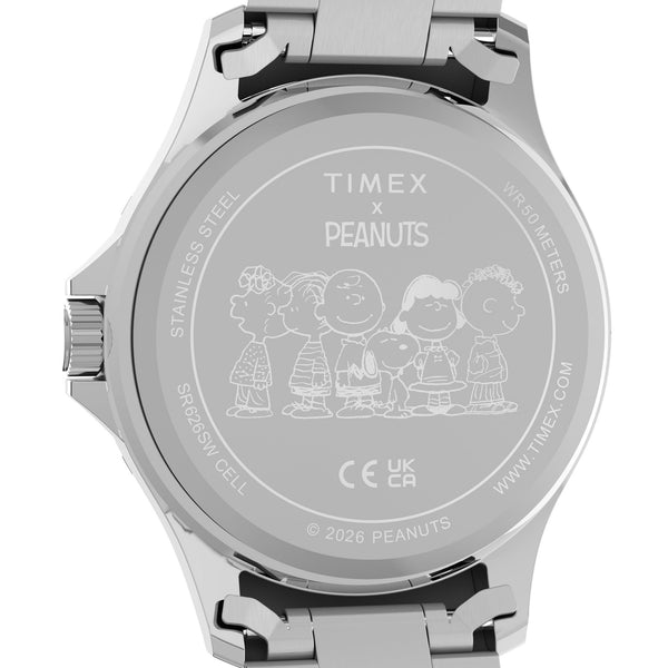 Timex Mens Peanuts 41mm Blue Dial Snoopy Football Watch